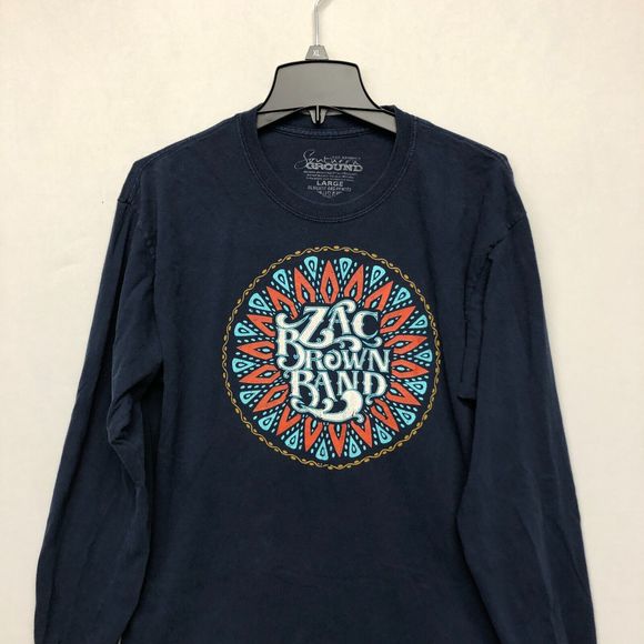 Zac Brown Band Black Out The Sun 2016 Tour T-Shirt Tee Adult Size Large B242 -22 - Picture 7 of 12